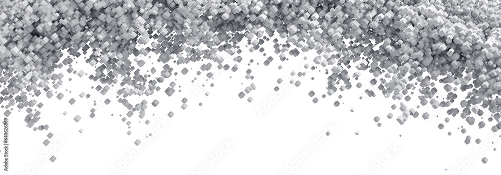 Obraz premium White particles, 3d render