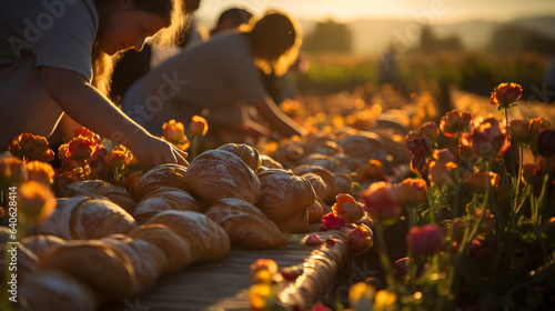 Pastry Paradise: When Croissants and Pains au Chocolat Adorn the Fields photo