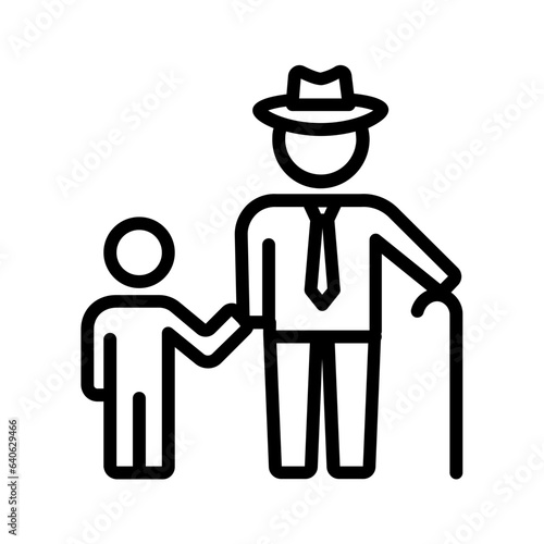 Black line icon for Generation