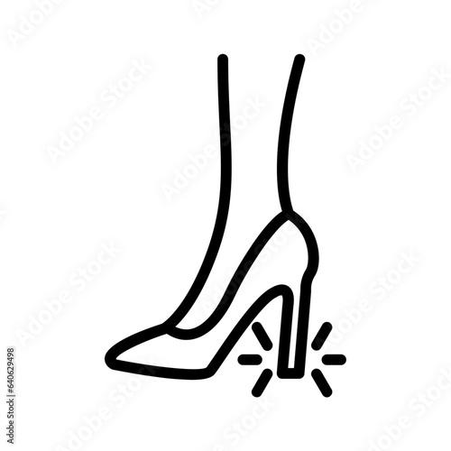 Black line icon for Stomp