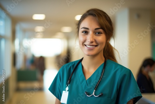 nurse in a hospital posing for photo