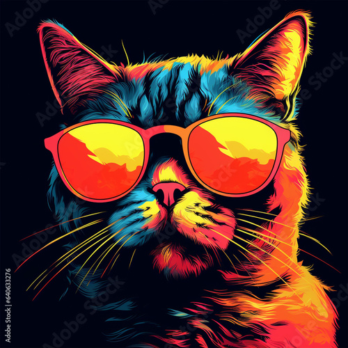 Funky Retro Animals wearing sunglasses © Yorick