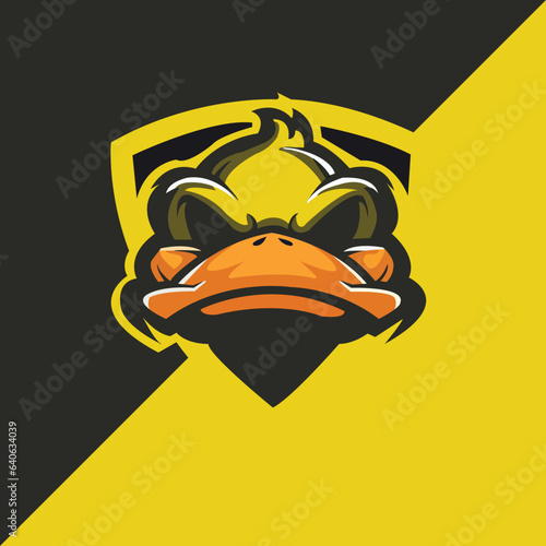 Duck Face Vector: Playful Waterfowl Expression for Designs