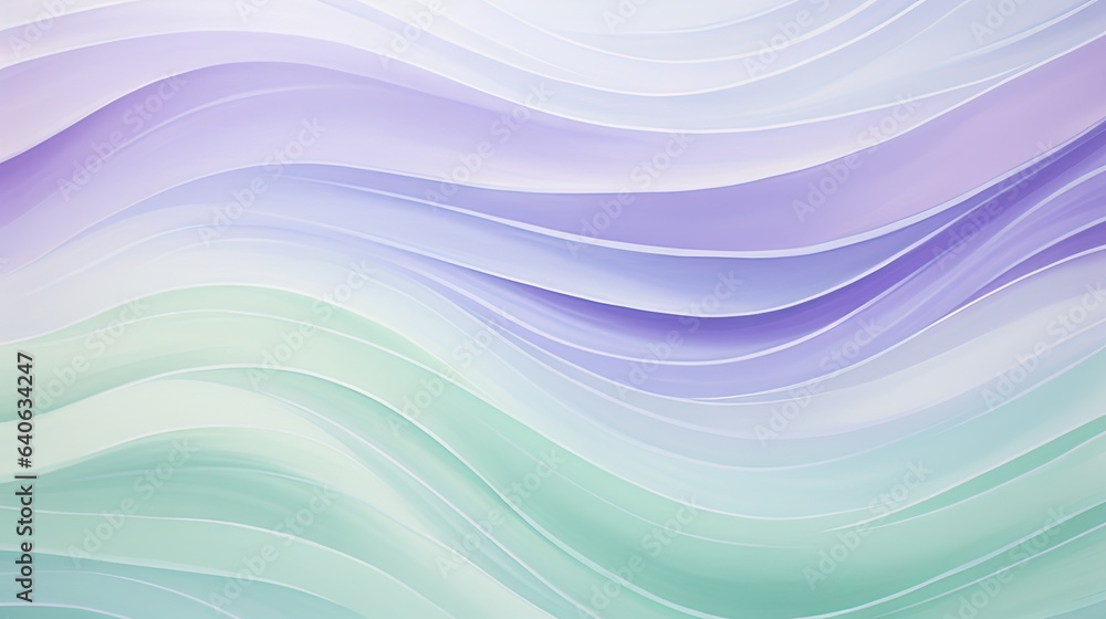 Fototapeta premium a blue and green wavy background with a light blue background. generative ai