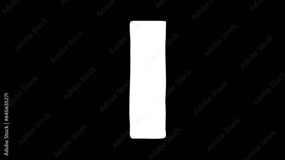 I letter big forming cartoon animation. Compatibile part of alphabet serie. Hand drawn bold educational style for children. Good for education movies, presentation, learning alphabet, etc... I letter big forming cartoon animation. Compatibile part of alphabet serie. Hand drawn bold educational style for children. Good for education movies, presentation, learning alphabet, etc...
