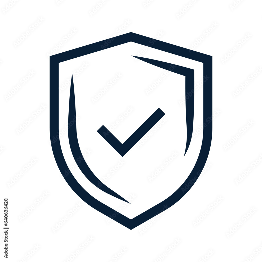 Shield Crest Vector Icon, Shield Check Mark Sign, Approved Protection For Your Business, Application, Website, Secured Icon, Antivirus Design Elements Silhouette, Access Denied Vector Illustration Shield Crest Vector Icon, Shield Check Mark Sign, Approved Protection For Your Business, Application, Website, Secured Icon, Antivirus Design Elements Silhouette, Access Denied Vector Illustration