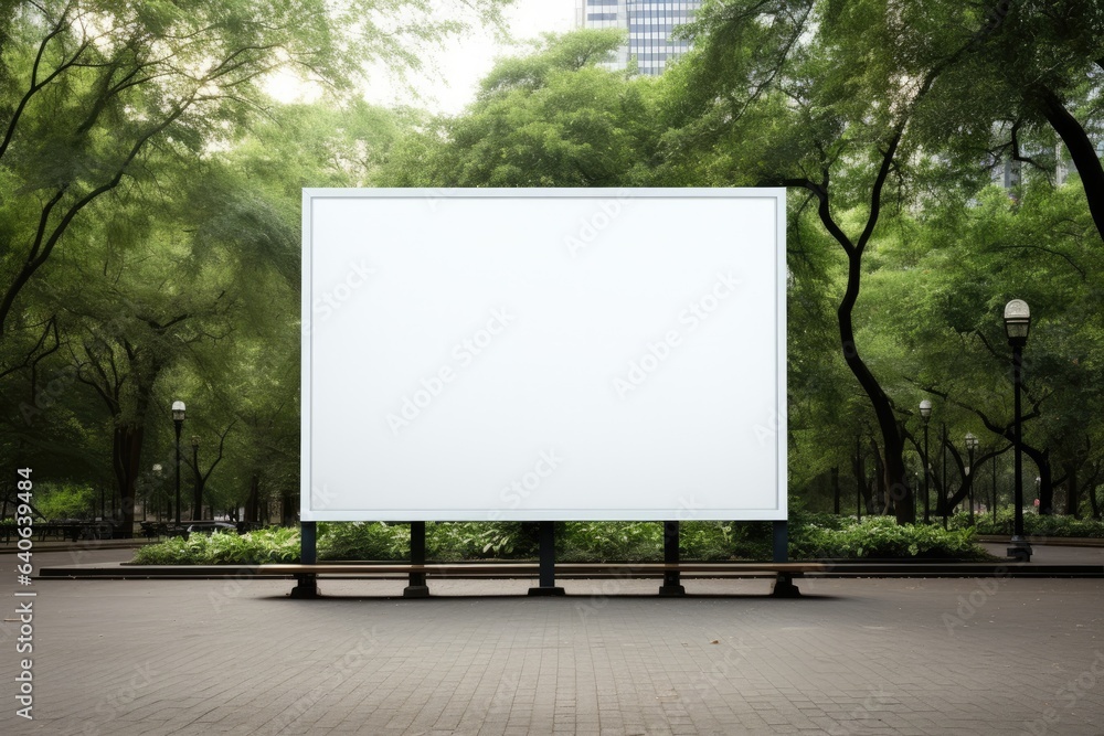 Fototapeta premium Mock up Corporate branding billboard. isolate background. Generative AI