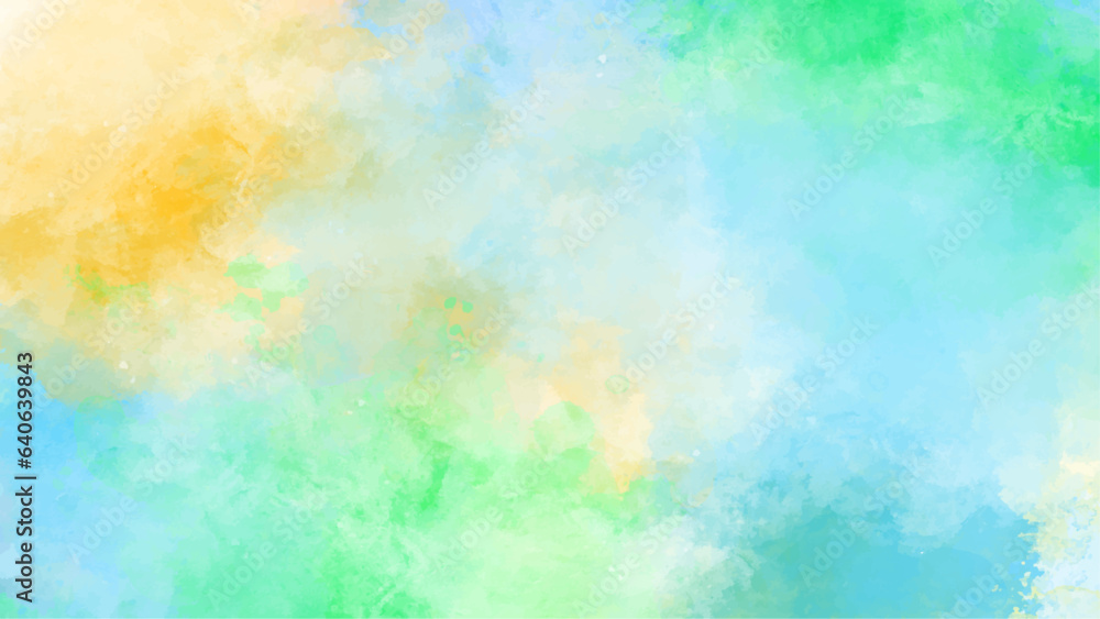 watercolor soft colorful Rainbow gradient watercolor style background.