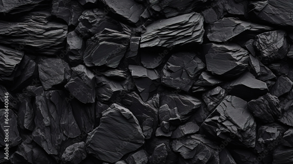 black stone texture background.Generative Ai black stone texture background.Generative Ai