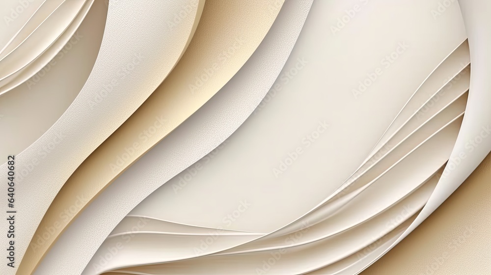 Fototapeta premium Luxurious beautiful background with golden line on cream color