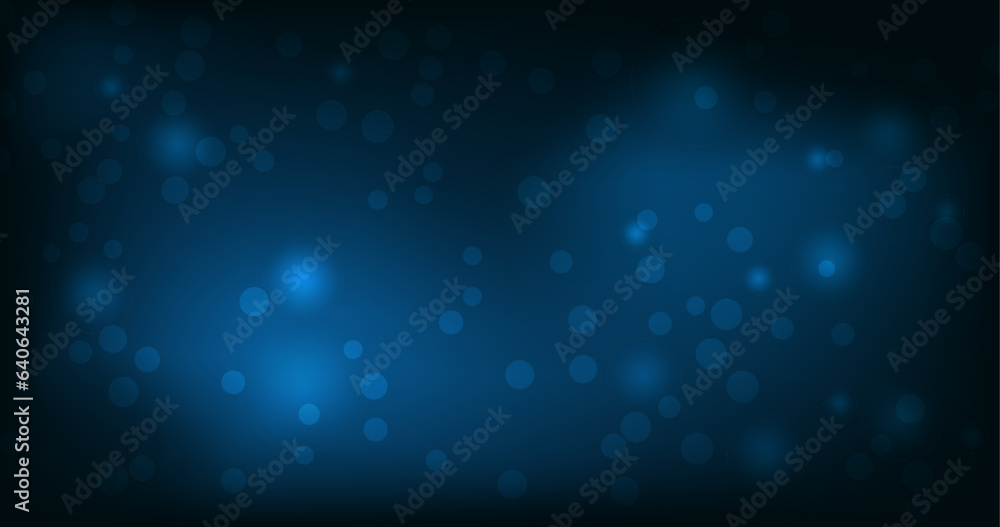 Vector abstract blue background with blur light effect. Abstract dark blue gradient design