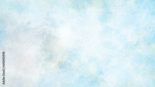 watercolor marble blue sky texture background.