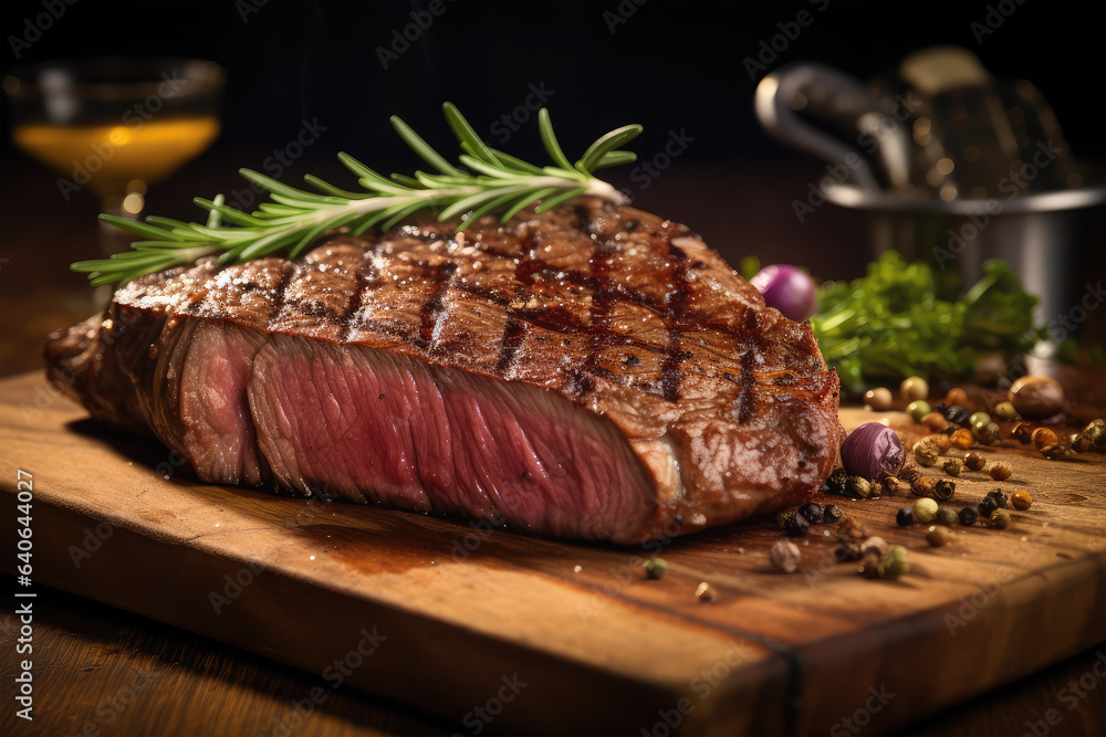 slice grilled steak on background slice grilled steak on background