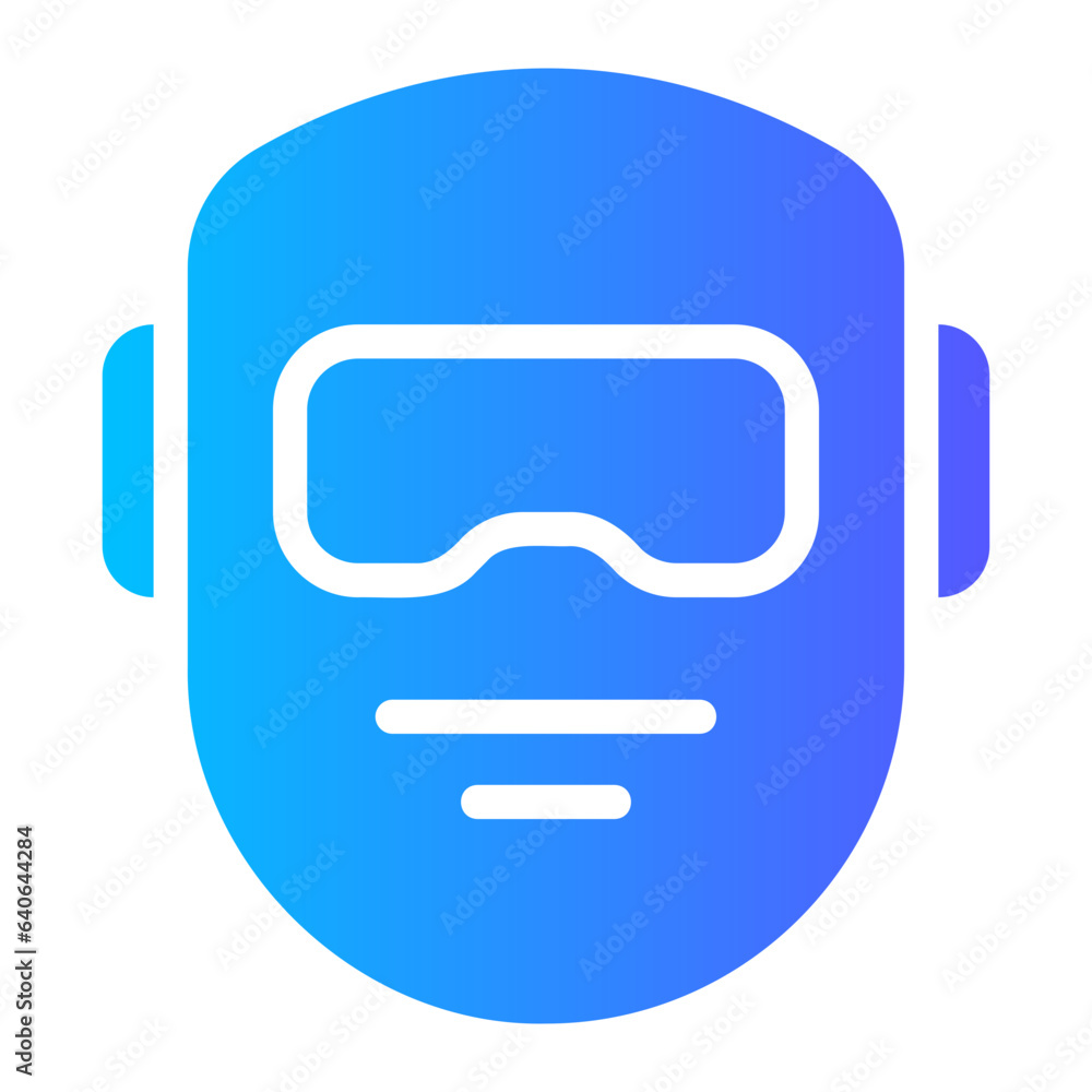 welding mask gradient icon welding mask gradient icon