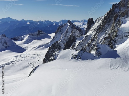 snow covered mountains