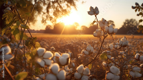 Cotton field  ready for harvest