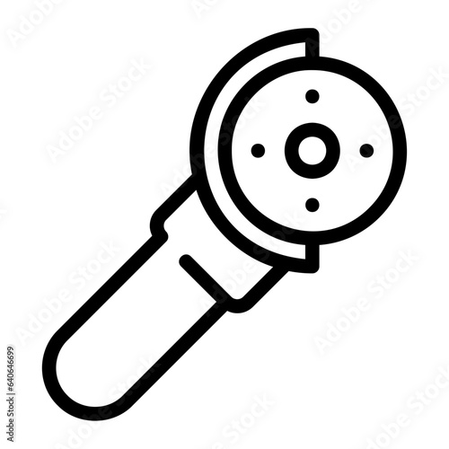 angle grinder line icon