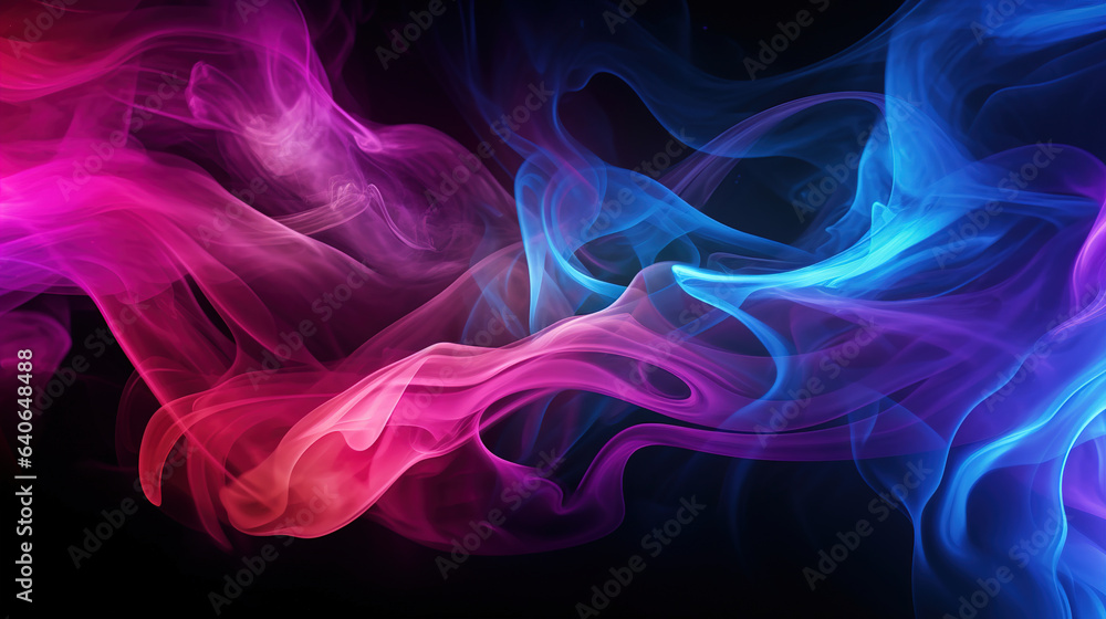 abstract colorful smoke.Generative Ai abstract colorful smoke.Generative Ai