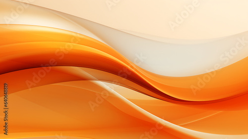 3D orange abstract wave background