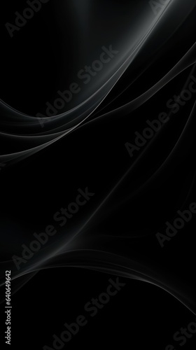 Black background wallpaper for phone with wavy lines