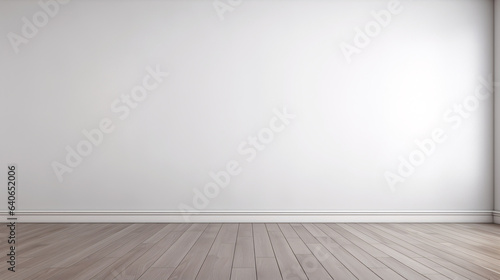 empty room with wooden floor copy space for different product placement