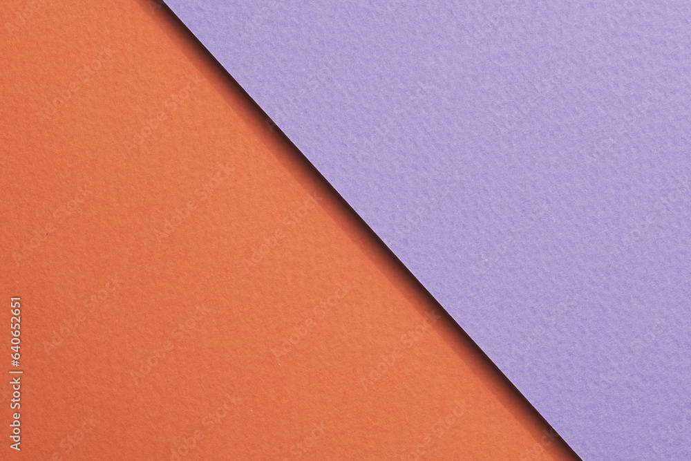 Rough kraft paper background, paper texture lilac orange colors. Mockup with copy space for text. Rough kraft paper background, paper texture lilac orange colors. Mockup with copy space for text.