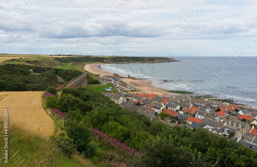 Cullen Viaduct viewed from Castle Hill in the north east of Scotland