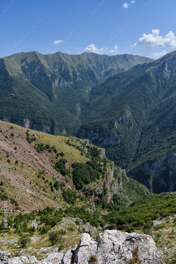 Fototapeta premium Landscape photography of mountain view in summer season sunny day