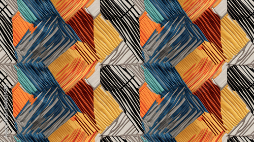 motif sans bord de moquette ou de tapis en laine, multicolore - seamless