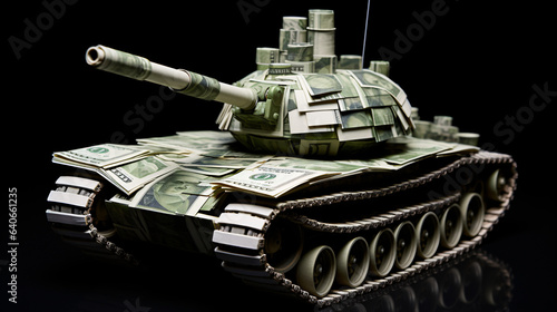 Tank made of money