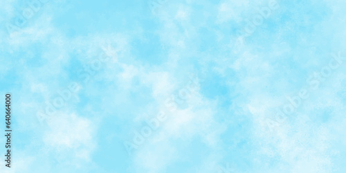 Abstract shinny Summer seasonal natural cloudy blue sky background,Hand painted watercolor shades sky clouds, Bright blue cloudy sky vector illustration.