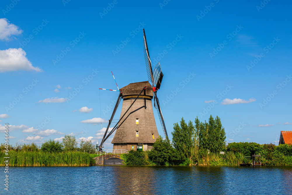 Les moulins à vent de Kinderdijk, Pays-Bas, Classés au patrimoine mondial de l'UNESCO