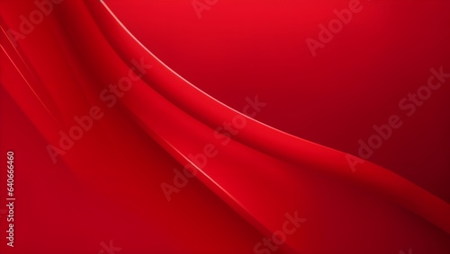 Abstract Red Background with Vibrant Waves and Visual Movement