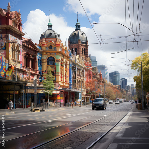 Street in the town, Australia top biggest city images free download. © Rokeyadesigner