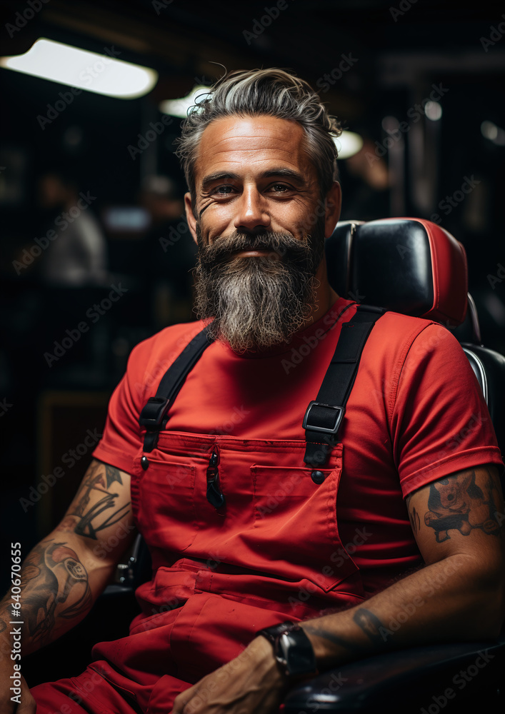 portrait of a person, old, barber white portrait of a person, old, barber white
