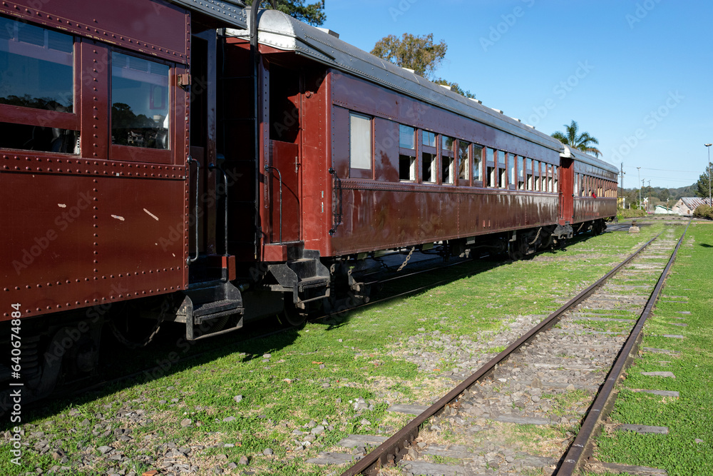 Obraz premium Trem Maria Fumaça em Bento Gonçalves no Rio Grande do Sul, Brasil