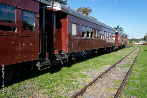 Trem Maria Fumaça em Bento Gonçalves no Rio Grande do Sul, Brasil