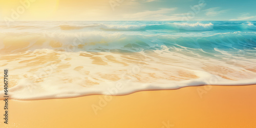 Waves on the Beach Abstract Background