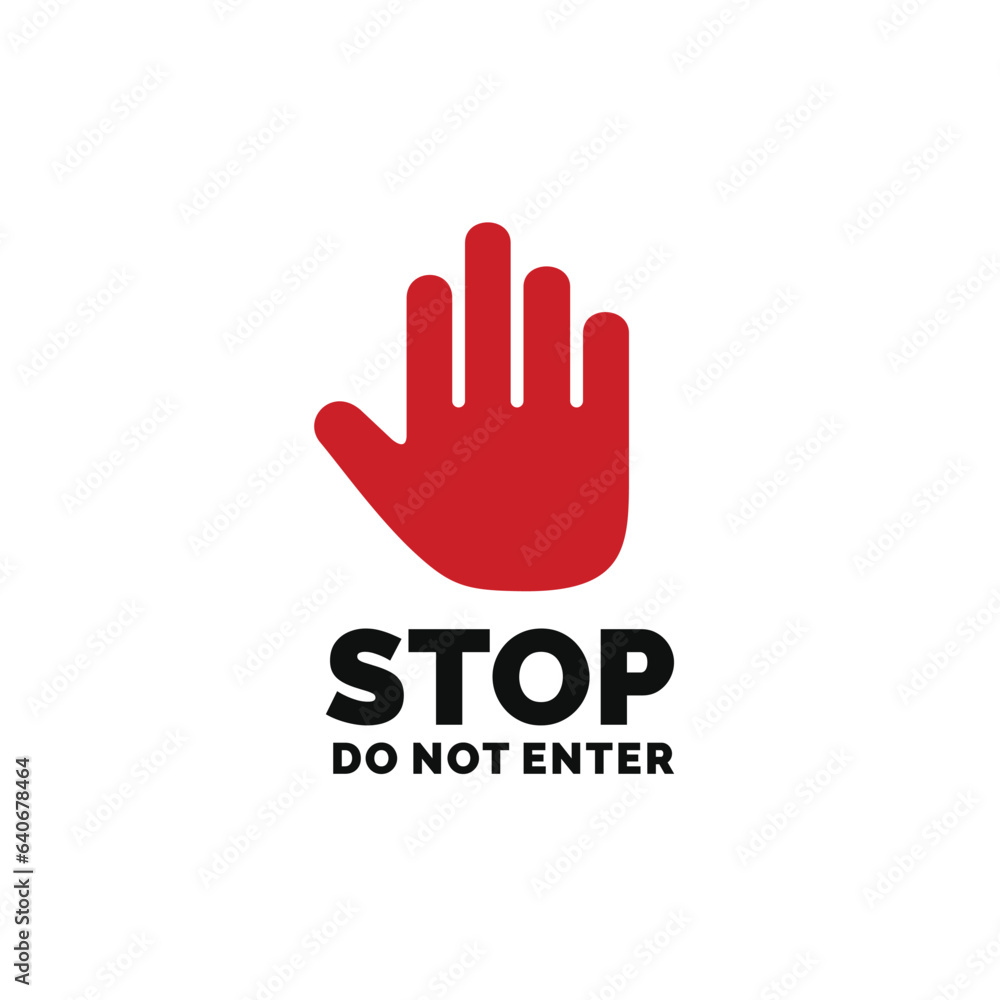 Stop symbol sign vector illustration Stop symbol sign vector illustration