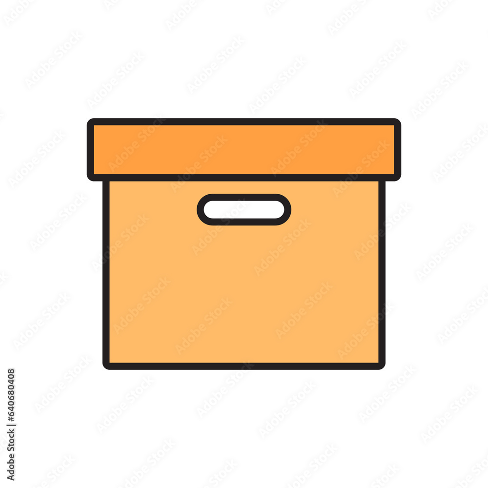 cardboard box icon