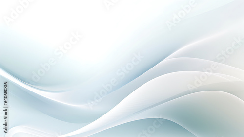 white wave abstact background texture, ai generated © Bogdan