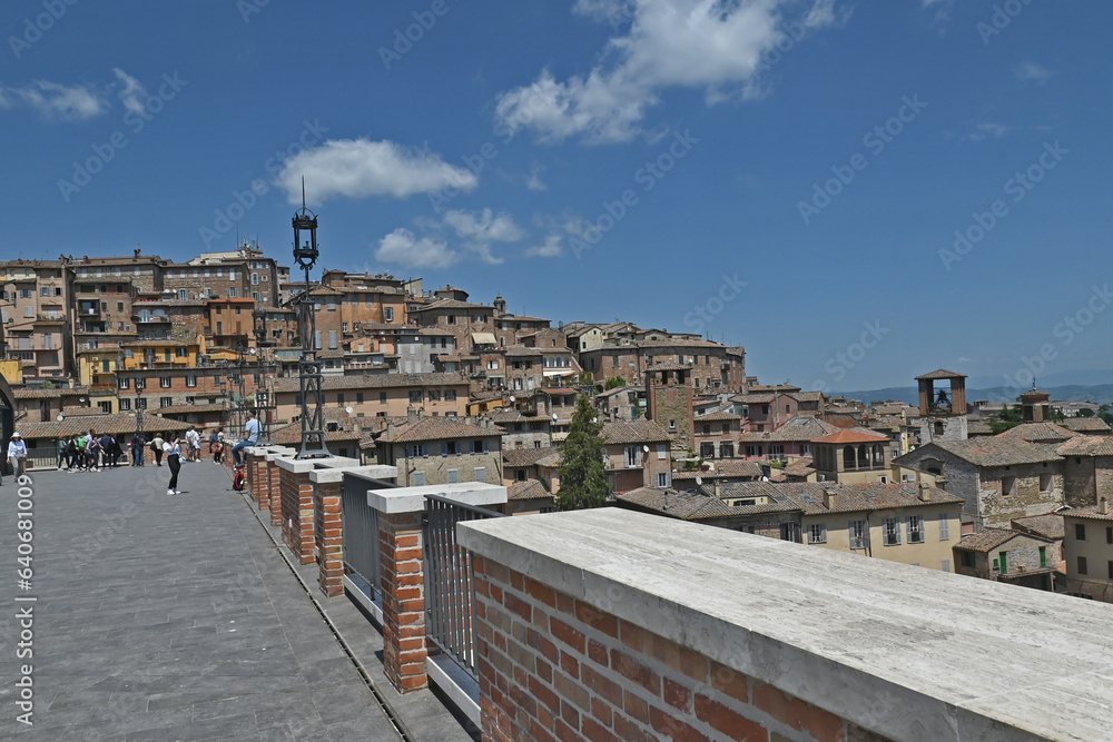 Perugia, case e tetti della città - Umbria