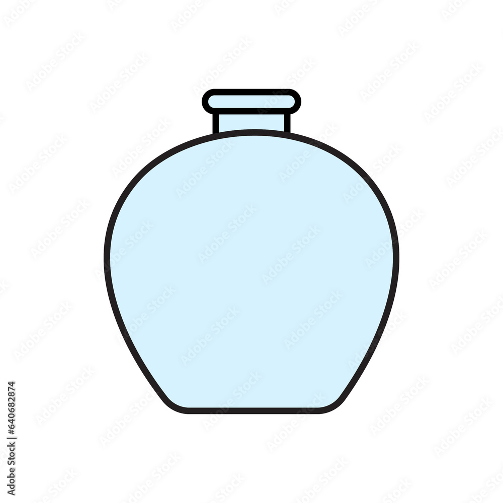 Ceramic vase cartoon icon Ceramic vase cartoon icon