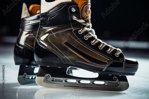 Varied blades, Hockey and figure skates side by side, highlighting diversity