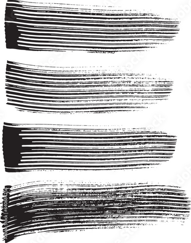 Wallpaper Mural Grunge Dry Brush Strokes Set. Torontodigital.ca