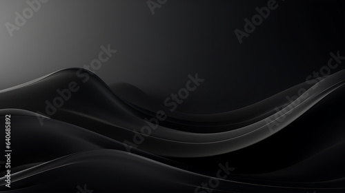 black wave abstact background texture, ai generative