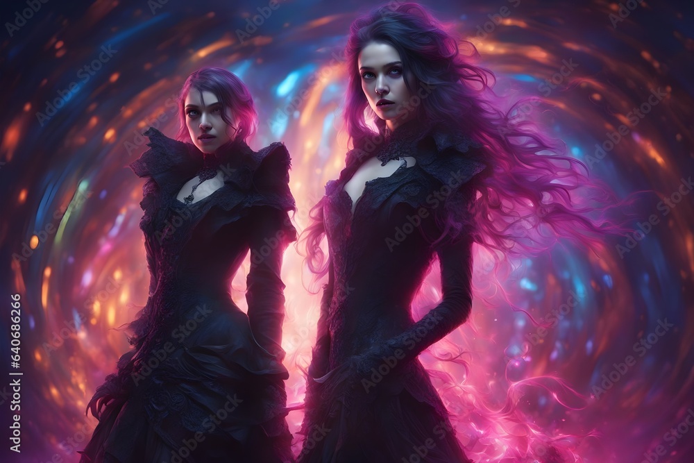 portrait of two witches portrait of two witches