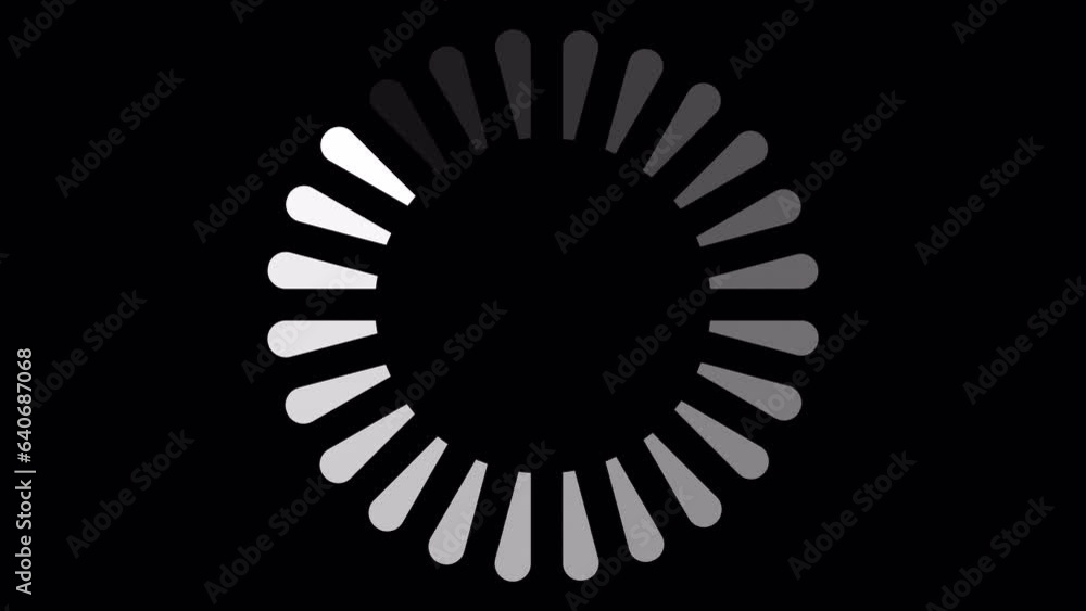Loading Circle, Video. Loading Animation Icon on Transparent Background ...
