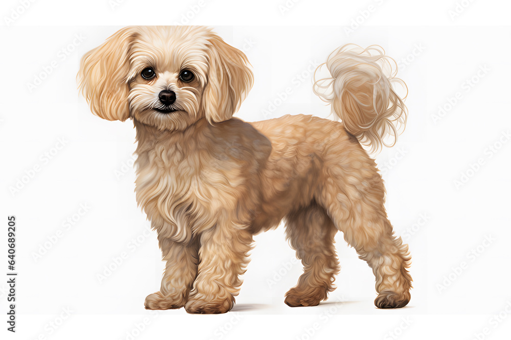 Obraz premium cavalier monarch puppy ai generative