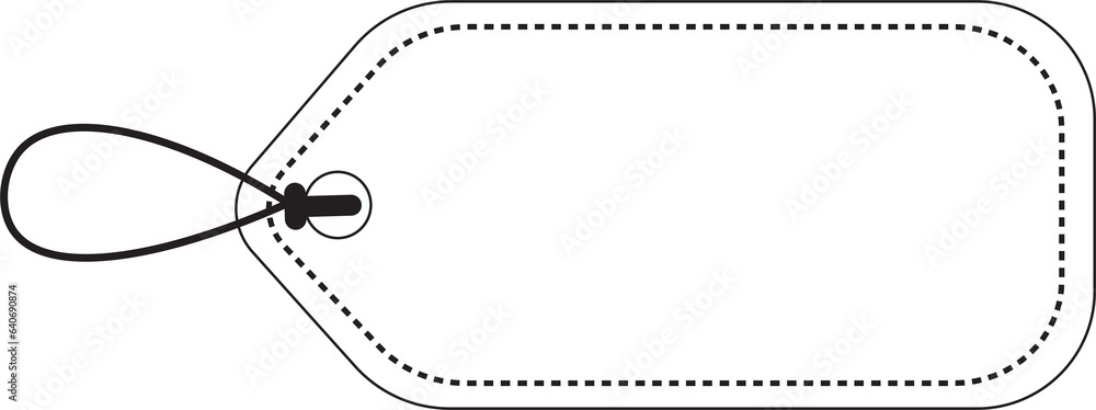 Digital png illustration of blank label on transparent background Digital png illustration of blank label on transparent background